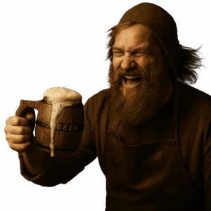 Jarra Medieval Barril de Cerveza