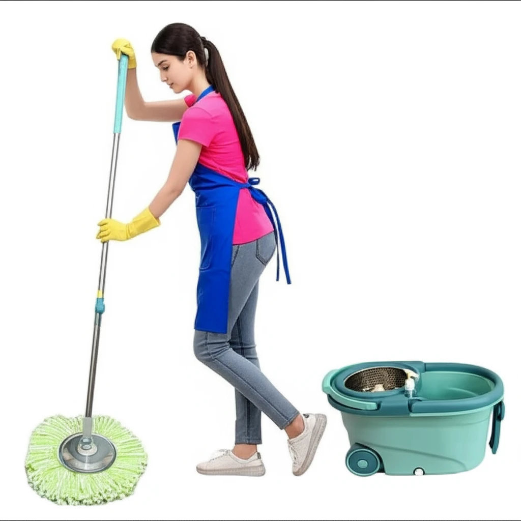 Mopa Trapeador Centrifuga 360 grados